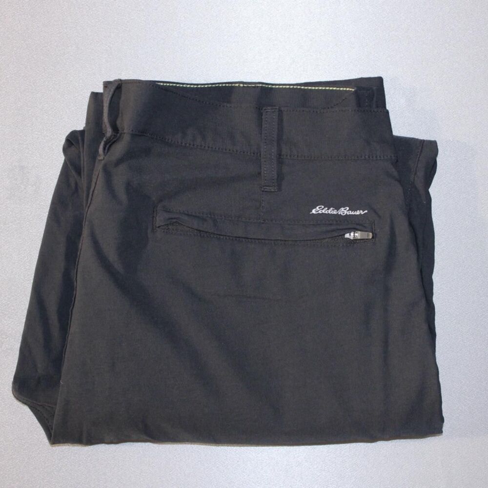 Eddie-bauer Men's Black and Grey Trousers